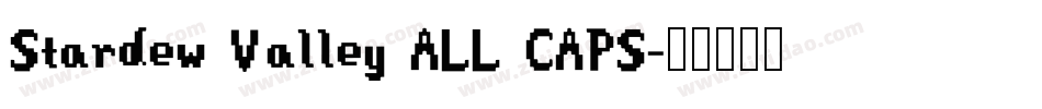 Stardew Valley ALL CAPS字体转换